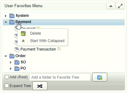 Figure 3. Summary node context menu items