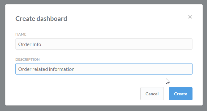 Create Dashboard